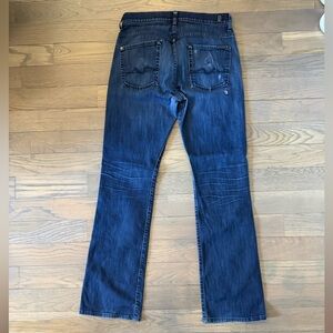 7 For All Mankind Brett Dark Blue Bootcut Jeans